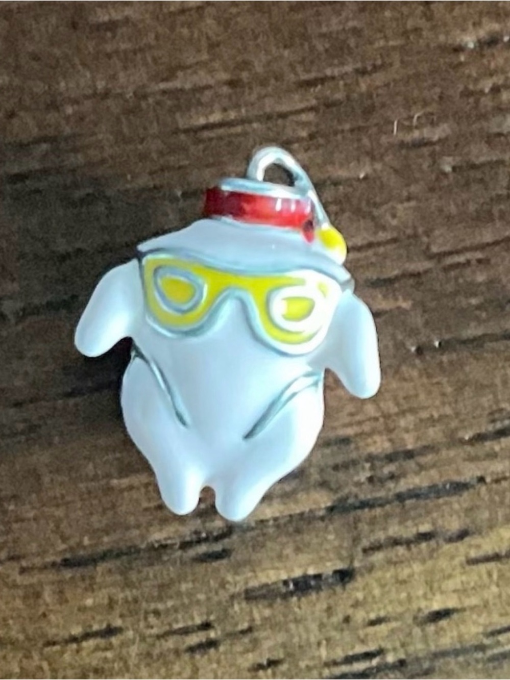 Cute Friends Thanksgiving Turkey Charm with Yellow Sunglasses